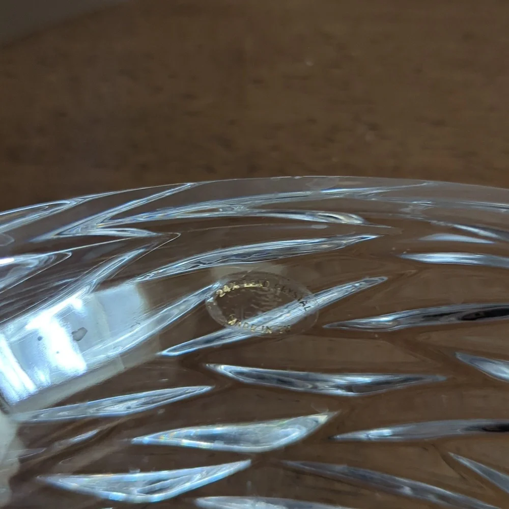 Clear Crystal Glass Decorative Bowl